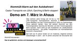 Aufruf der BI Ahaus zur Demo am 7. März 2026