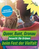 Plakat der Grünen zum Fest der Vielfalt in Gronau